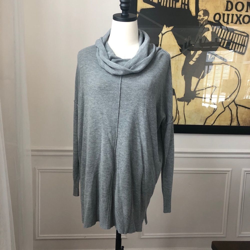 RD Style Cowl Neck Tunic Sweater Lightweight M